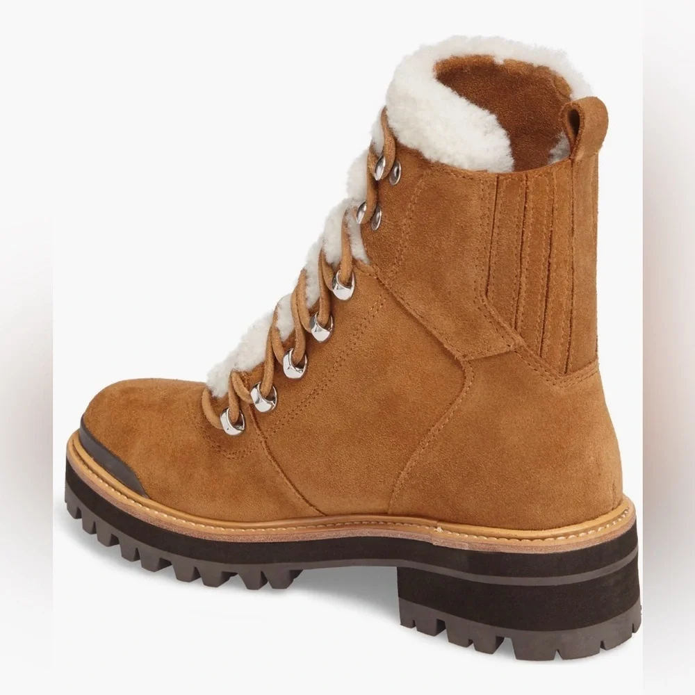 Marc Fisher Izzie Genuine Shearling Lug Sole Boot - Picture 2 of 11